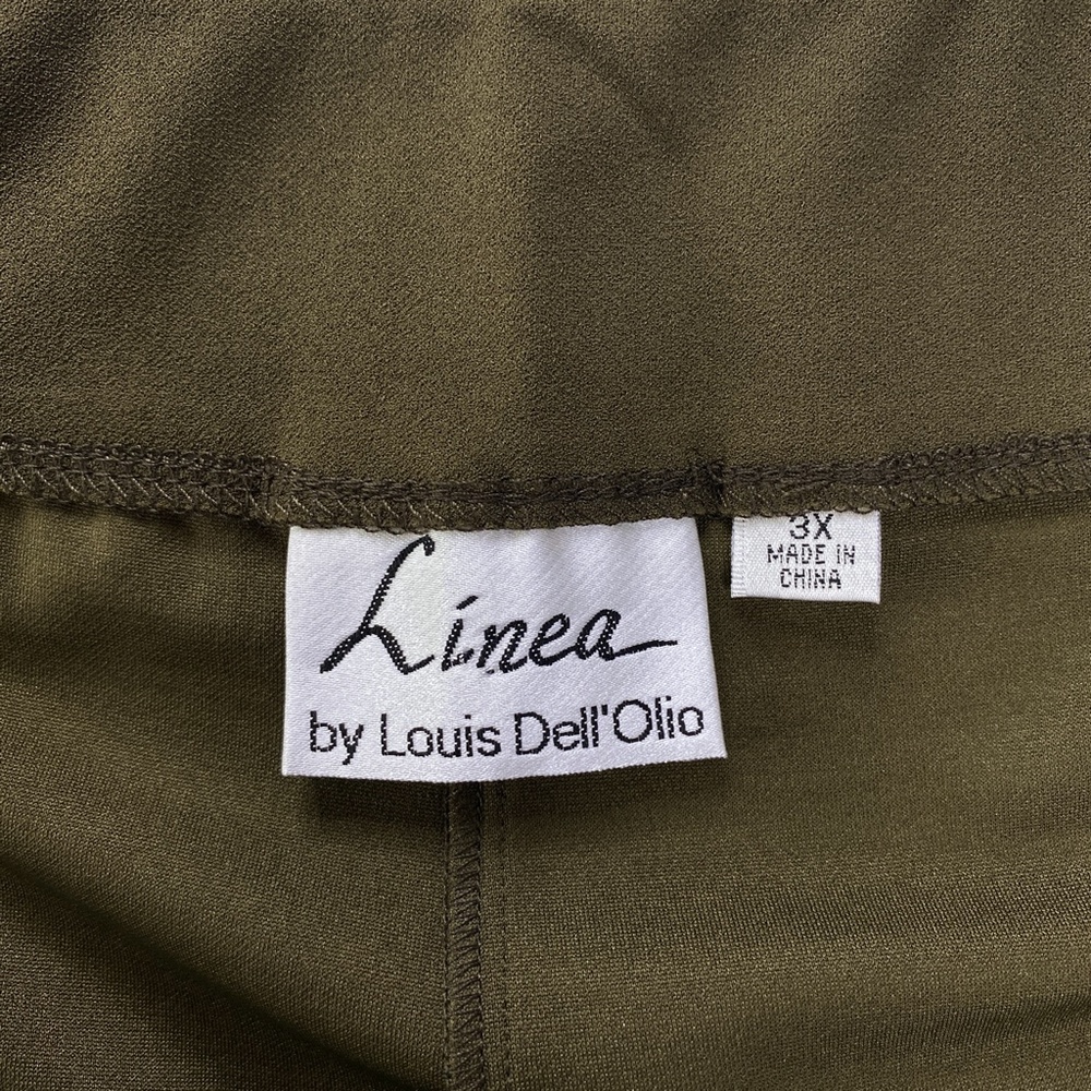 Linea by Louis Dell'Olio Pull On Knit Pants Green 3X - Picture 8 of 9